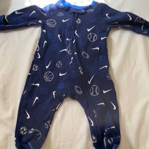 Blue Nike onesie